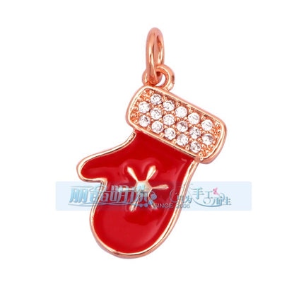 1 Piece Copper Geometric Heart Shape Snowflake Pendant Jewelry Accessories