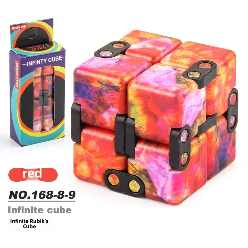 New Strange Decompression Toy UV Printing Infinite Rubik's Cube Decompression Folding Changeable Rubik's Cube Fingertip Rubik's Cube Manufacturer Resources