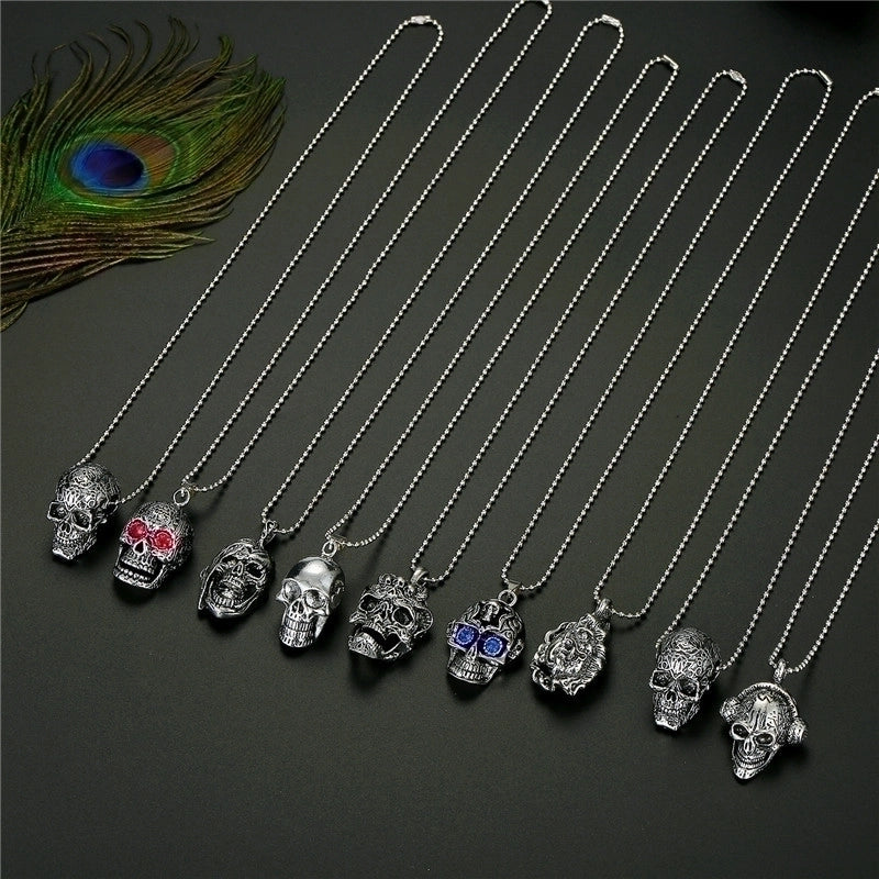 Skull Alloy Halloween Unisex Necklace