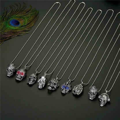 Skull Alloy Halloween Unisex Necklace