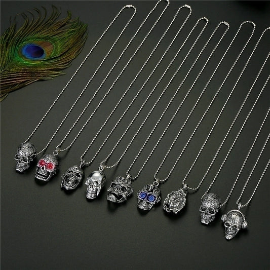 Skull Alloy Halloween Unisex Necklace