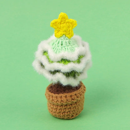 Christmas Pastoral Christmas Tree Plastic Yarn Party Ornaments