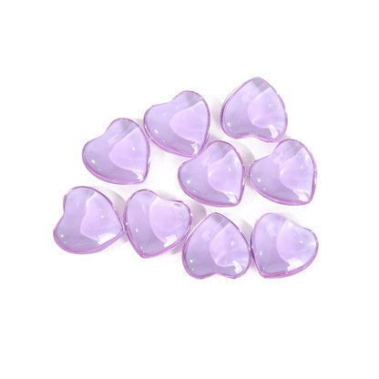 2 Pieces Gemstoen Heart Special Large Favorably 20Mm Pink Crystal Love Amethyst Heart-Shaped Ornaments