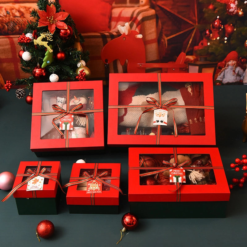 Christmas Fashion Color Block Festival Gift Wrapping Supplies