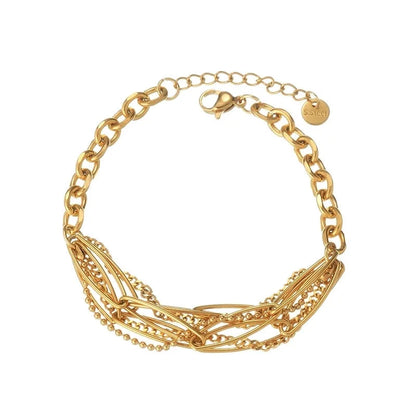 Casual Minimalist Solid Color 304 Stainless Steel Bracelets Necklace