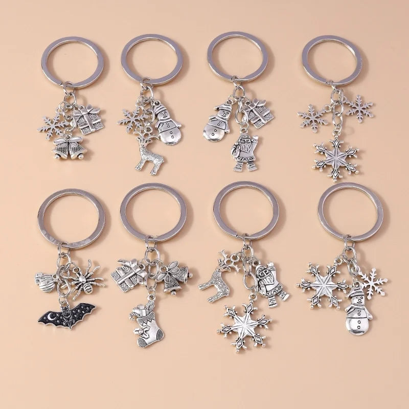 Commute Elk Christmas Keychain