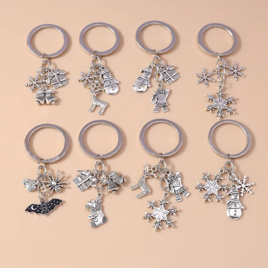 Commute Elk Christmas Keychain