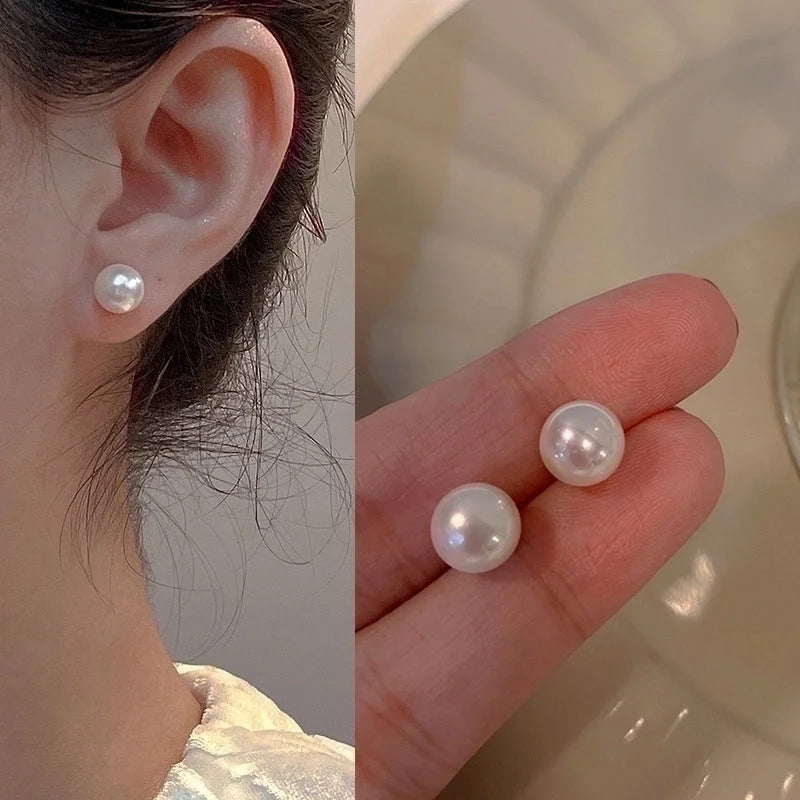 2 Pieces Fashion Heart Shape Flower Copper Beaded Plating Inlay Pearl Zircon Earrings Ear Studs 1 Pair