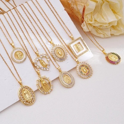 304 Stainless Steel Copper Human Pendant Necklace