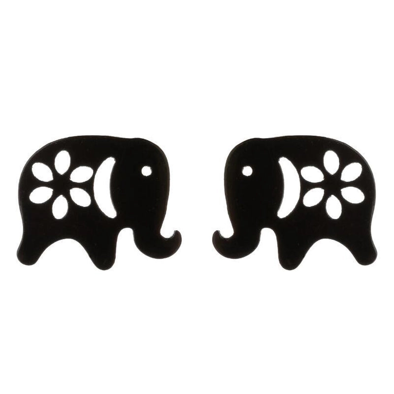 1 Pair Minimalist Animal Plating 304 Stainless Steel 18K Gold Plated Ear Studs