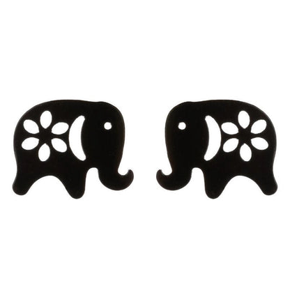 1 Pair Minimalist Animal Plating 304 Stainless Steel 18K Gold Plated Ear Studs