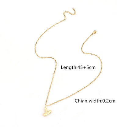 201 Stainless Steel Copper Letter Pendant Necklace