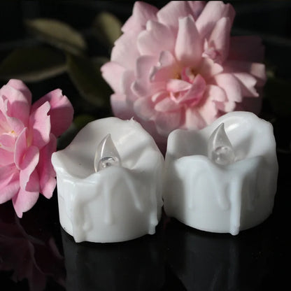 Christmas Gift Tea Wax Candle Set Simulated Cr2032 Electronic Candle Christmas Easter Led Light