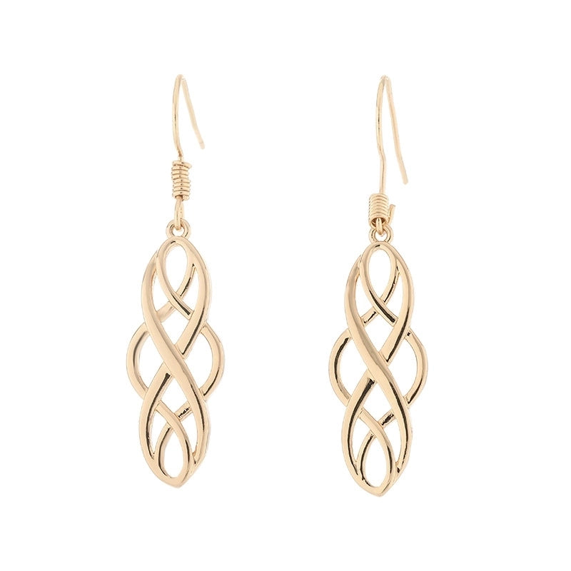 1 Pair Vintage Style Water Droplets Copper Drop Earrings