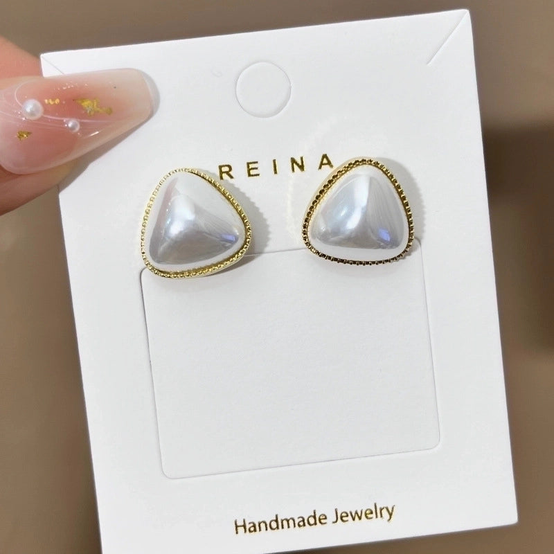 1 Pair Fashion Leaf Flower Bow Knot Imitation Pearl Alloy Rhinestones Earrings