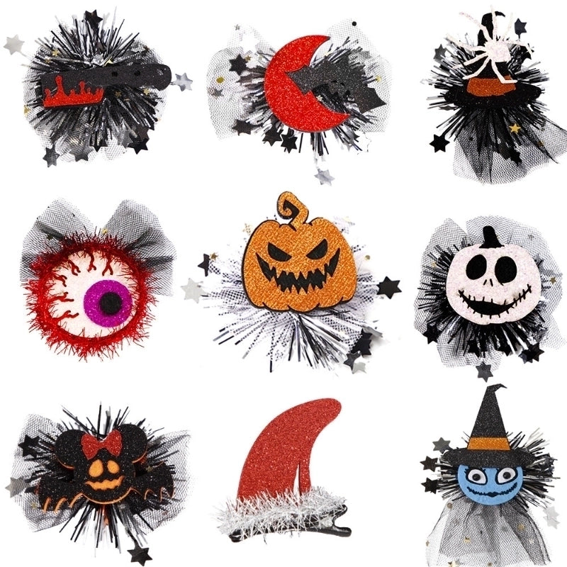 Halloween Gothic Women's Color Block Plastic Hair Clip