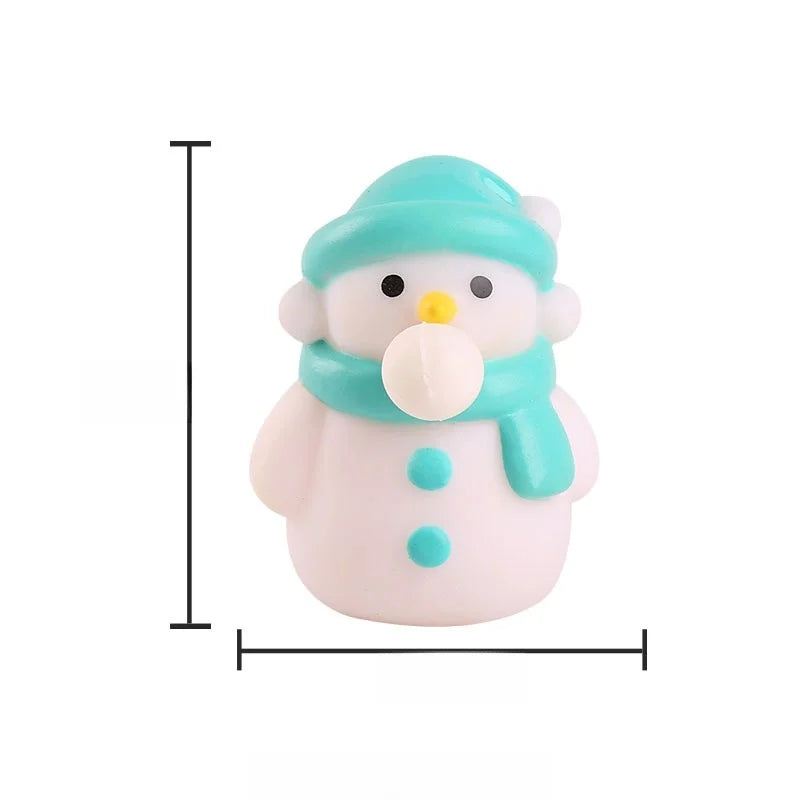 Squishy Toy Christmas Animal Santa Claus Snowman PVC TPR Toys