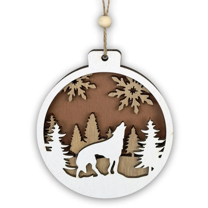 Christmas Cartoon Style Cartoon Wood Party Street Hanging Ornaments