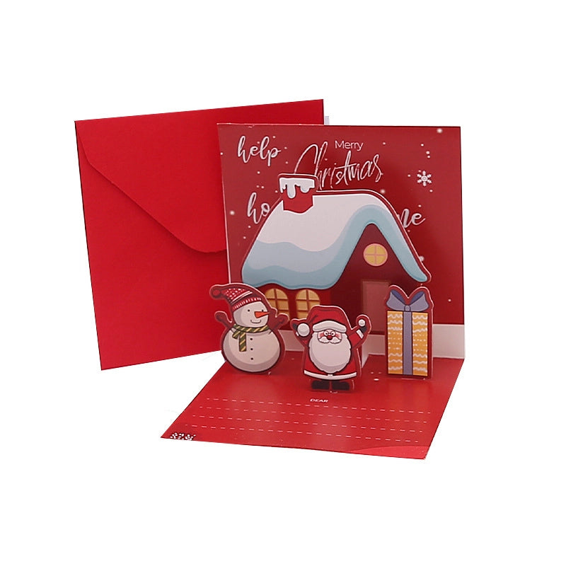 Christmas Sweet Color Block Festival Card