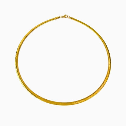 Exaggerated Minimalist Solid Color 316L Stainless Steel 18K Gold Plated Irregular Choker