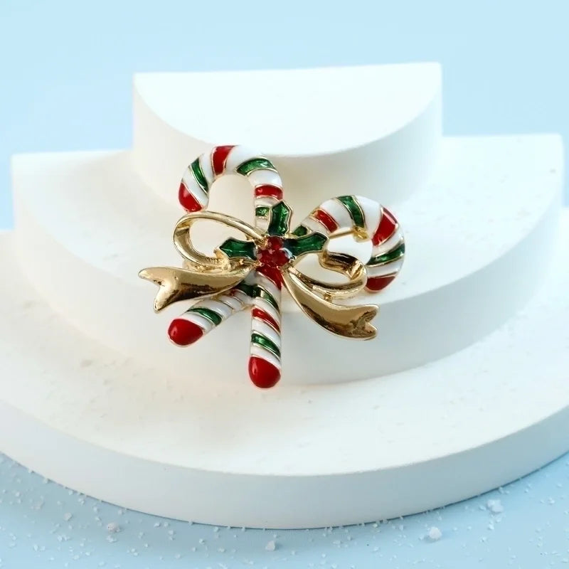 Minimalist Letter Wreath Alloy Inlay Rhinestones Women's Brooches