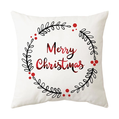 Classical Letter Short Plush Throw Pillow
