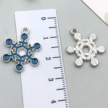 1 Piece 20 PCS/Package 13x16mm 16x21mm 18x20mm Alloy Snowflake Pendant Jewelry Accessories