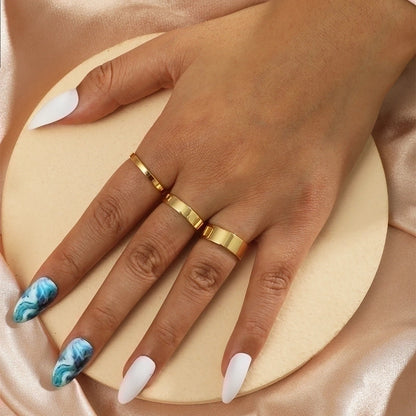Ethnic Style Geometric Alloy Stainless Steel Rings