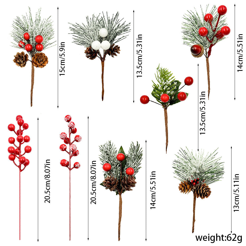 Pine Needles Pine Cones Christmas Tree Accessories Gift Box Decoration Real Flowers Christmas Decoration Desktop Ornaments Christmas