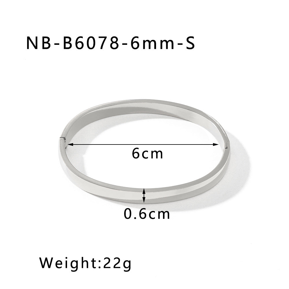 IG Style Circle Sphere Stainless Steel Electroplating Bangles