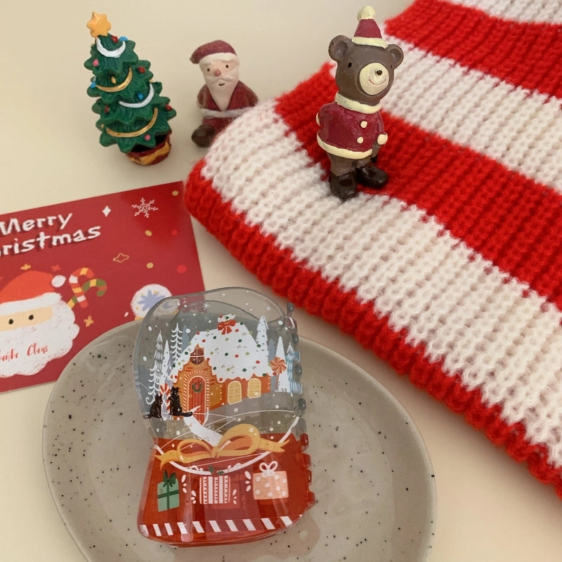 Cute Minimalist Women's Christmas Tree Santa Claus Arylic Hair Claws