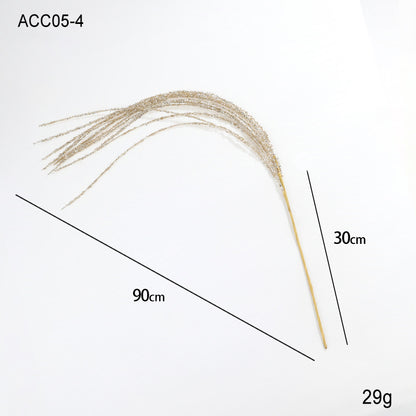 90cm Glitter Sequin Tassel Wheat Spike Christmas Branch Flower Arrangement Single Pack Christmas Tree Vine Decoration Arrangement