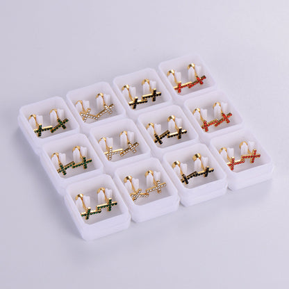 Cartoon Rainbow Stainless Steel Stud Earrings