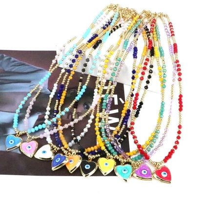 Elegant Vintage Style Eye Copper Plating Gold Plated Pendant Necklace