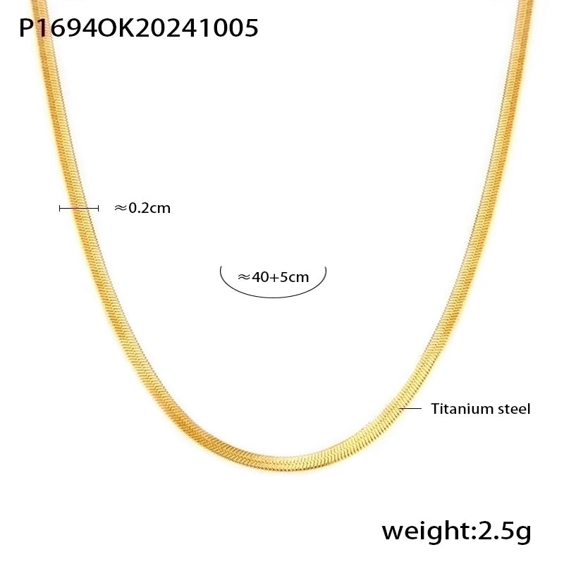 Luxurious Vacation Chain Natural Stone 18K Gold Plated Necklace In Bulk