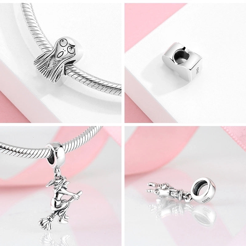 Streetwear Halloween Pattern Geometric Sterling Silver Halloween Jewelry Accessories