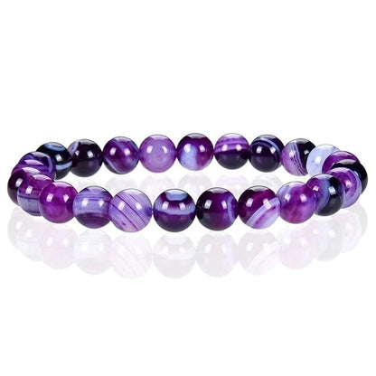 Minimalist Classic Style Round Natural Stone Bracelets In Bulk