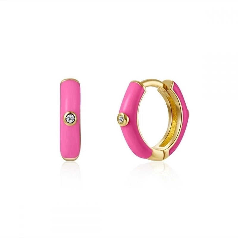 1 Pair Modern Style Classic Style Heart Shape Smile Face Copper Drop Earrings Ear Cuffs Earrings