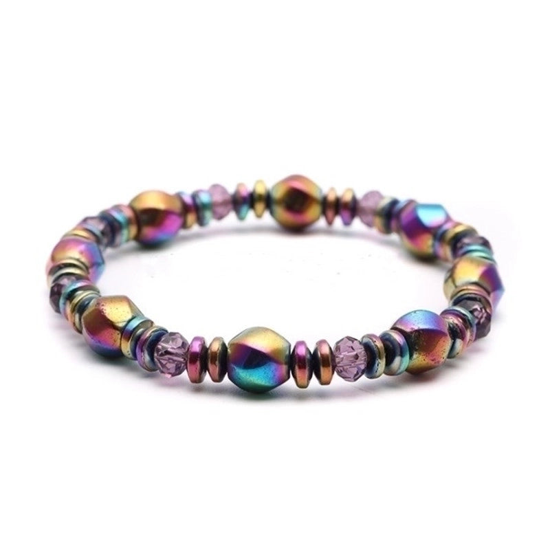 Minimalist Colorful Obsidian Beaded Unisex Bracelets 1 Piece