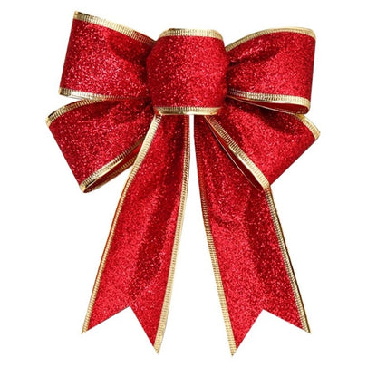 Christmas Decorations Christmas Bow Gold Powder Bow Christmas Tree Decorations Holiday Atmosphere Decoration