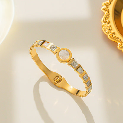 Titanium Steel 18K Gold Plated Bangles