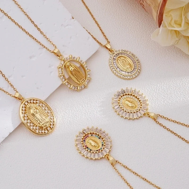 304 Stainless Steel Copper Human Pendant Necklace