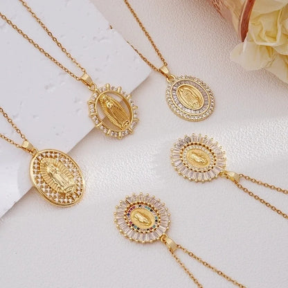 304 Stainless Steel Copper Human Pendant Necklace