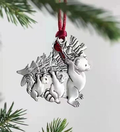 Christmas New Popular Decorations Pendant Metal Snowman Christmas Decorations Home Decorations