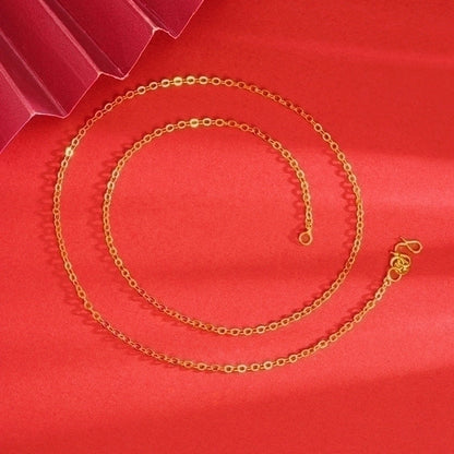 Minimalist Geometric Copper Gold Plated Necklace