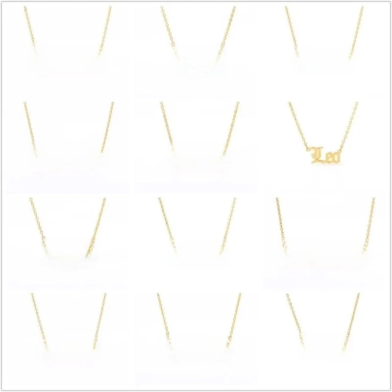 Basic Minimalist Classic Style Constellation 304 Stainless Steel Plating Pendant Necklace