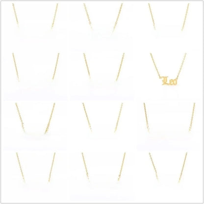 Basic Minimalist Classic Style Constellation 304 Stainless Steel Plating Pendant Necklace
