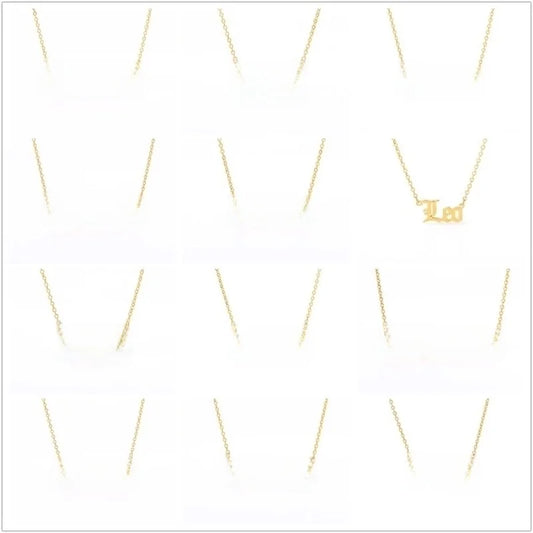 Basic Minimalist Classic Style Constellation 304 Stainless Steel Plating Pendant Necklace
