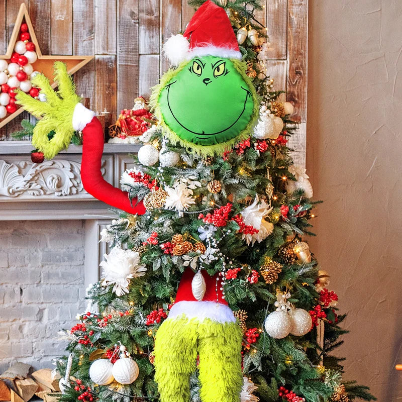 Plush Toy Grinch Green Furry Monster Doll Christmas Green Grinch Plush Toy