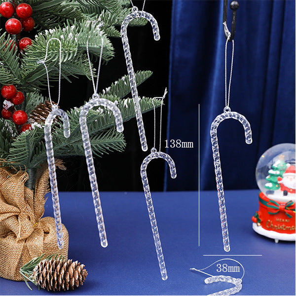 Christmas Design Christmas Tree Snowflake Reindeer Keychain Acrylic Ice Stick Pendant